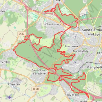 Itinéraire Escapade du petit Prince, distance, dénivelé, altitude, carte, profil, trace GPS
