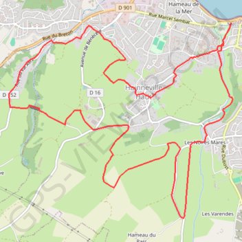 Itinéraire Équeurdreville-Hainneville (50120), distance, dénivelé, altitude, carte, profil, trace GPS