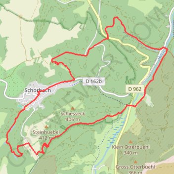 Itinéraire Circuit des cascades et des anciens moulins, distance, dénivelé, altitude, carte, profil, trace GPS