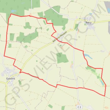 Itinéraire De ferme en ferme - Pécy, distance, dénivelé, altitude, carte, profil, trace GPS