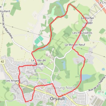 Itinéraire Promenade, distance, dénivelé, altitude, carte, profil, trace GPS