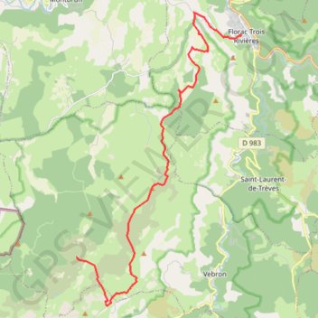 Itinéraire Circuit Florac-causse Méjean-Mont lozere, distance, dénivelé, altitude, carte, profil, trace GPS