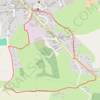 Itinéraire Parcours 3 Km, distance, dénivelé, altitude, carte, profil, trace GPS