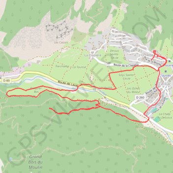 Itinéraire Boucle du bois du moulin, distance, dénivelé, altitude, carte, profil, trace GPS