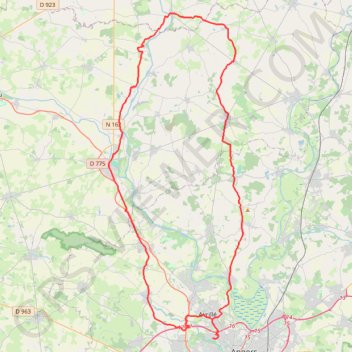Itinéraire Sortie à vélo 06, distance, dénivelé, altitude, carte, profil, trace GPS