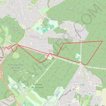 Itinéraire 94 bois Notre-Dame Rapide, distance, dénivelé, altitude, carte, profil, trace GPS