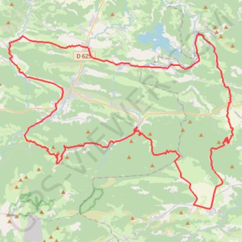 Itinéraire Chalabre, distance, dénivelé, altitude, carte, profil, trace GPS