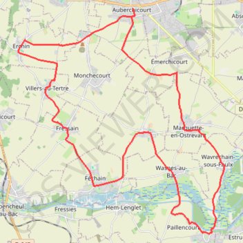 Itinéraire L'OSTREVANT, distance, dénivelé, altitude, carte, profil, trace GPS