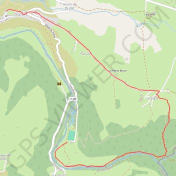 Itinéraire Le Terran à Chaliers par la Besse, distance, dénivelé, altitude, carte, profil, trace GPS