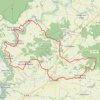 Itinéraire Aulnay de Saintonge 45km route et gravel, distance, dénivelé, altitude, carte, profil, trace GPS