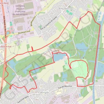 Itinéraire VVINGLES prépa, distance, dénivelé, altitude, carte, profil, trace GPS
