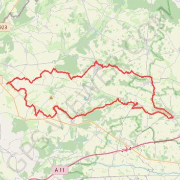 Itinéraire boucle matin 2021, distance, dénivelé, altitude, carte, profil, trace GPS