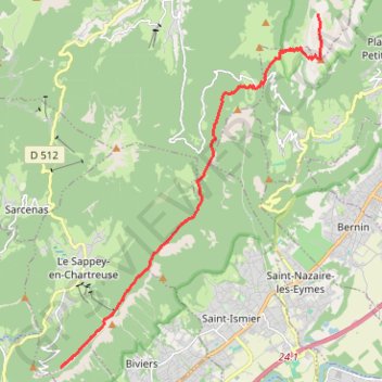 Itinéraire Traversée - Jour 2, distance, dénivelé, altitude, carte, profil, trace GPS