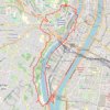 Itinéraire Saône-Mulatière-Fourvière, distance, dénivelé, altitude, carte, profil, trace GPS