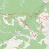 Itinéraire Le Moncalm en partant d'Alès, distance, dénivelé, altitude, carte, profil, trace GPS