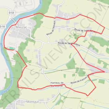 Itinéraire Mauzac 3h V1a d11,2 D235 2025, distance, dénivelé, altitude, carte, profil, trace GPS