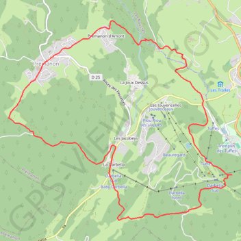 Itinéraire Le Belvédère des Dappes - Prémanon, distance, dénivelé, altitude, carte, profil, trace GPS