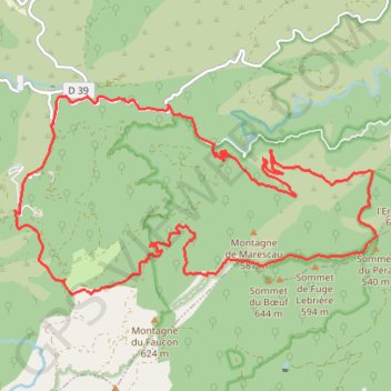Itinéraire Collobrière, distance, dénivelé, altitude, carte, profil, trace GPS
