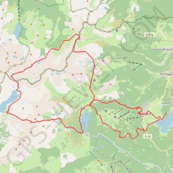 Itinéraire circuit boucle 60-70km + orlu, distance, dénivelé, altitude, carte, profil, trace GPS