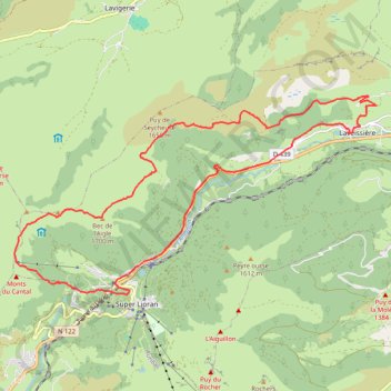 Itinéraire Bec de l'Aigle, distance, dénivelé, altitude, carte, profil, trace GPS