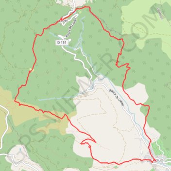 Itinéraire CIRQUE de LABEIL, distance, dénivelé, altitude, carte, profil, trace GPS