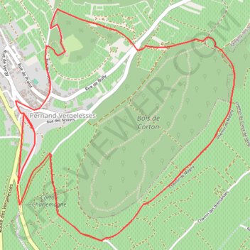 Itinéraire Tour de la butte Corton, distance, dénivelé, altitude, carte, profil, trace GPS