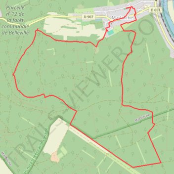 Itinéraire Marbache, distance, dénivelé, altitude, carte, profil, trace GPS