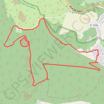Itinéraire Vaux_Bois-la-Dame, distance, dénivelé, altitude, carte, profil, trace GPS