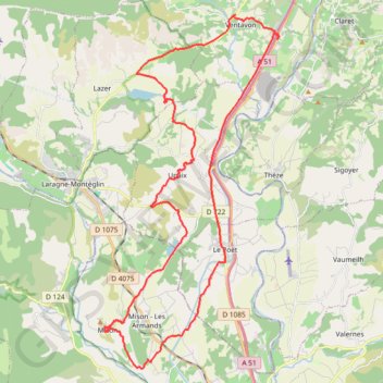 Itinéraire Joli tour au sud de Gap, distance, dénivelé, altitude, carte, profil, trace GPS
