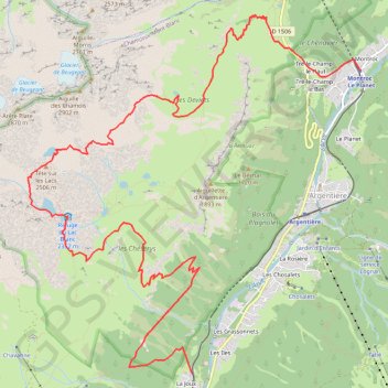 Itinéraire Tête sur les Lacs, distance, dénivelé, altitude, carte, profil, trace GPS