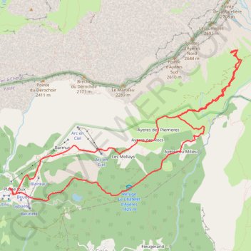 Itinéraire Col d'Anterne, distance, dénivelé, altitude, carte, profil, trace GPS