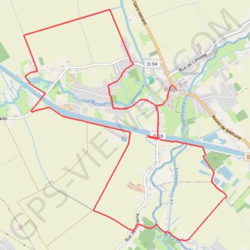Itinéraire Sentier des Tchiens - Robecq, distance, dénivelé, altitude, carte, profil, trace GPS