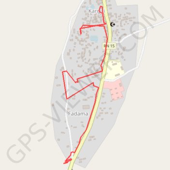 Itinéraire Waypoints_01-DEC-22, distance, dénivelé, altitude, carte, profil, trace GPS