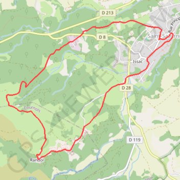 Itinéraire Rando Randol par village 2, distance, dénivelé, altitude, carte, profil, trace GPS