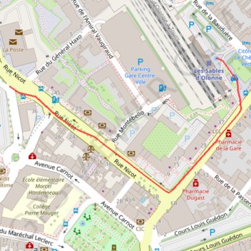 Itinéraire Activity, distance, dénivelé, altitude, carte, profil, trace GPS