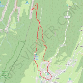 Itinéraire Pas de Roche Taillée, distance, dénivelé, altitude, carte, profil, trace GPS
