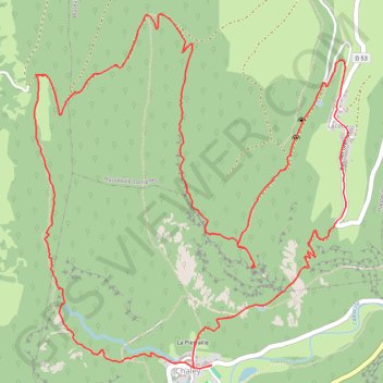 Itinéraire Rocher du Grand Sangle par la Combe Suzaire, distance, dénivelé, altitude, carte, profil, trace GPS