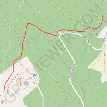 Itinéraire Monts de Guéret - Descente La Granite bleue, distance, dénivelé, altitude, carte, profil, trace GPS