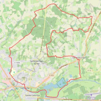 Itinéraire La Flèche Nord, distance, dénivelé, altitude, carte, profil, trace GPS