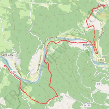 Itinéraire Cabreret - Pasturat - Chemin de Saint-Jacques-de-Compostelle, distance, dénivelé, altitude, carte, profil, trace GPS