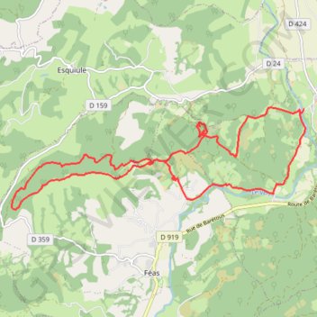 Itinéraire Pyrenees-Atl - Oloron-Ste-Marie St-Pee-d en-Bas Co..., distance, dénivelé, altitude, carte, profil, trace GPS
