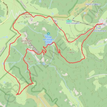Itinéraire Escapade entre gaschney et crêtes, distance, dénivelé, altitude, carte, profil, trace GPS