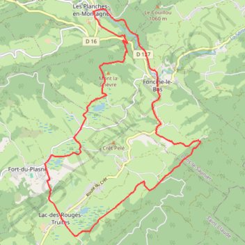 Itinéraire les-trois-lacs-8157.gpx, distance, dénivelé, altitude, carte, profil, trace GPS