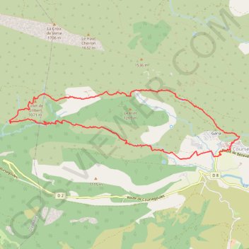 Itinéraire Coursegoules, distance, dénivelé, altitude, carte, profil, trace GPS