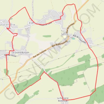 Itinéraire De Laval à Saint-Germain, distance, dénivelé, altitude, carte, profil, trace GPS