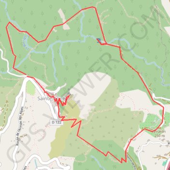 Itinéraire Sainte-Agnès, distance, dénivelé, altitude, carte, profil, trace GPS