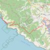 Itinéraire De la Spezia à Manarola, distance, dénivelé, altitude, carte, profil, trace GPS