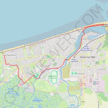 Itinéraire Home_varaville, distance, dénivelé, altitude, carte, profil, trace GPS