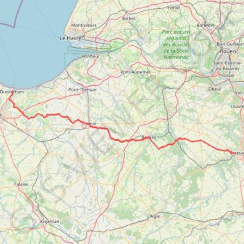 Itinéraire 2024 SN L2P Day 2 - Caen to Evreux CURRENT, distance, dénivelé, altitude, carte, profil, trace GPS