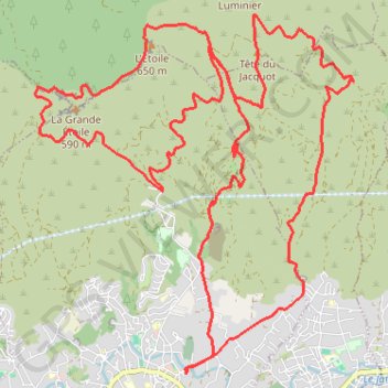 Itinéraire Jacquot, Étoile, Ouides, distance, dénivelé, altitude, carte, profil, trace GPS